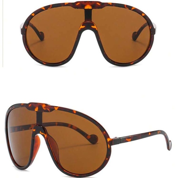 Leopard Oversized Sunglasses - Picture 1 of 4